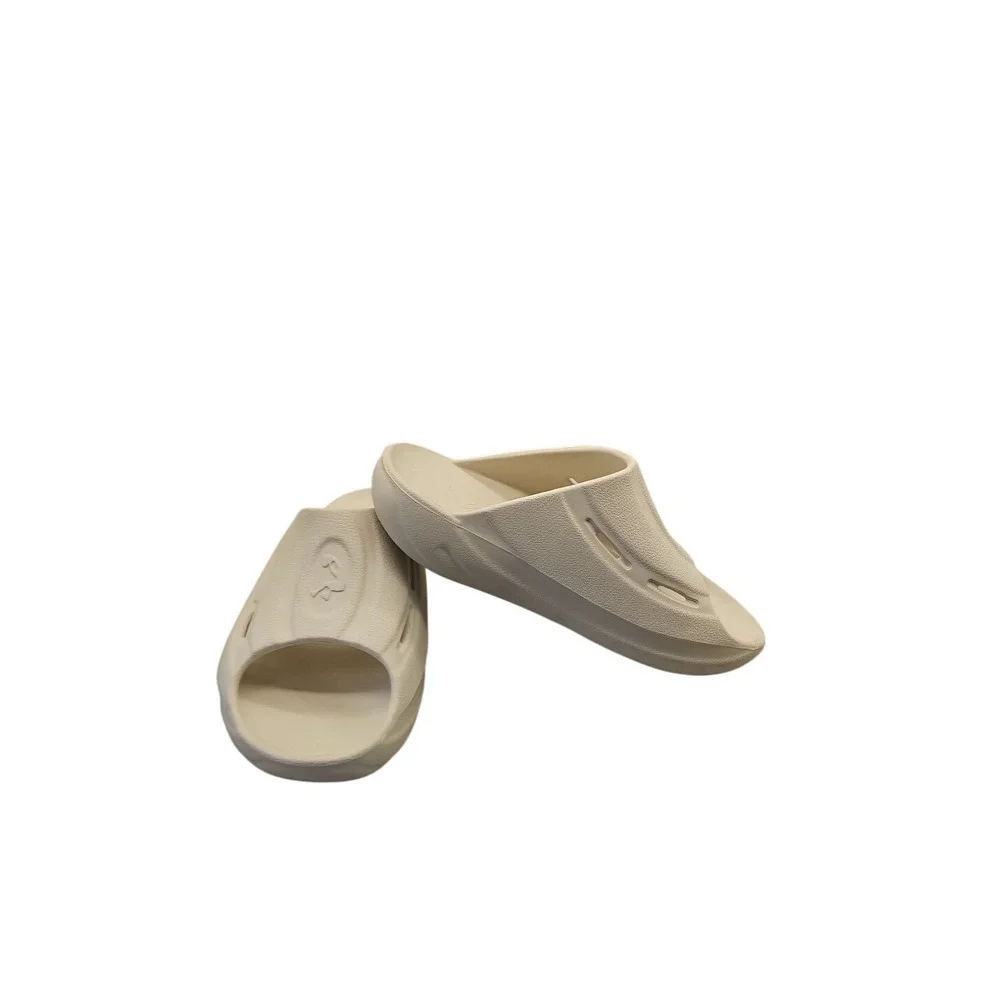SHAQ Slidosis Slip ONS Sandals‎ Slides White  Size 9 EUC
